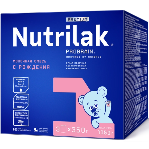 Балалар сүт қоспасы Nutrilak Premium 1 1050г