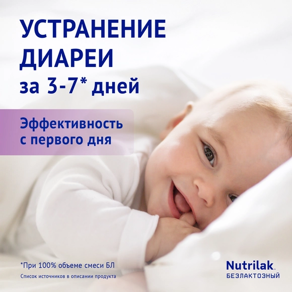 Детская молочная смесь Nutrilak Premium Безлактозный 600 г