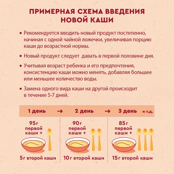 Молочная каша для детей Винни 3 злака с овсяными хлопьями и кусочками банана