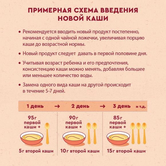 Молочная рисово-кукурузная каша с бананом Винни